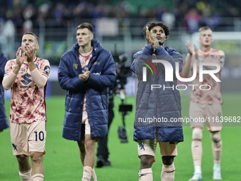 The Torino team participates in the Serie A 2024-2025 match between Inter and Torino in Milano, Italy, on October 5, 2024. (