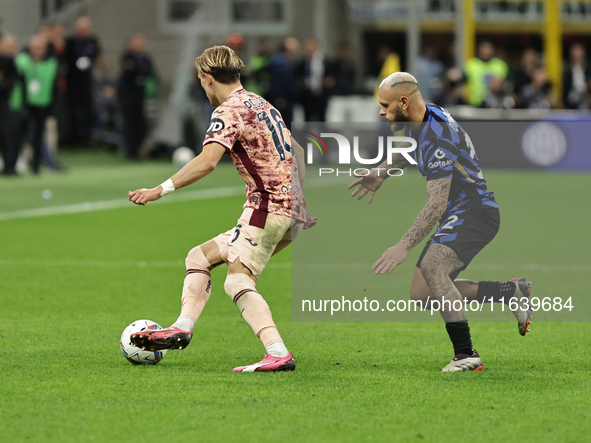 Marcus Pedersen participates in the Serie A 2024-2025 match between Inter and Torino in Milano, Italy, on October 5, 2024. 