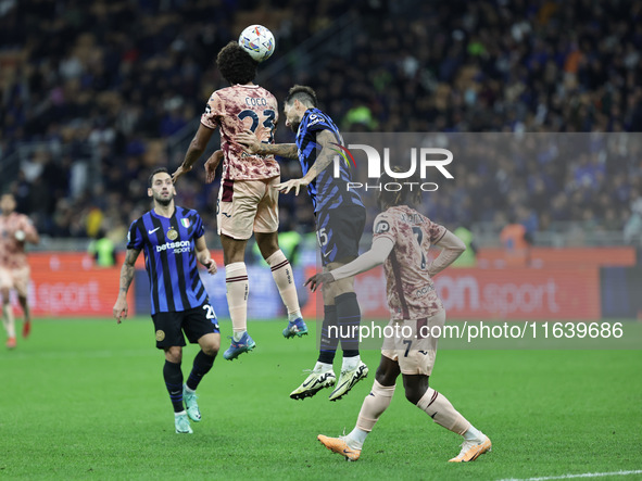 Sa?l Coco during the Serie A 2024-2025 match between Inter and Torino in Milano, Italy, on October 5, 2024 