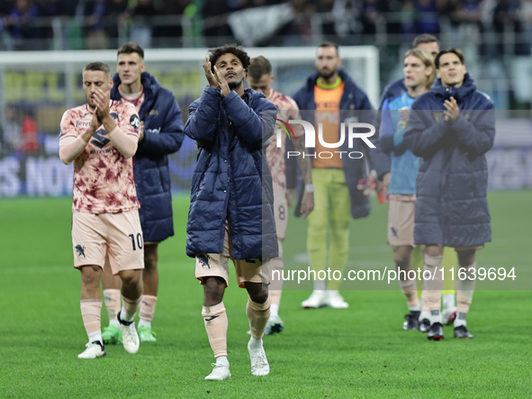 The Torino team during the Serie A 2024-2025 match between Inter and Torino in Milano, Italy, on October 5, 2024 