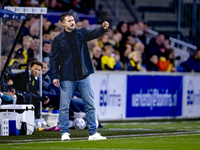 NAC Breda trainer Carl Hoefkens is present during the match between NAC and NEC at the NAC Rat Verleghstadium for the Dutch Eredivisie seaso...