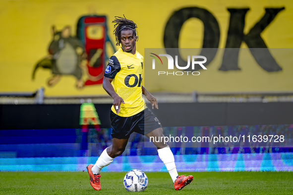 NAC Breda forward Sana Fernandes plays during the match between NAC and NEC at the NAC Rat Verleghstadium for the Dutch Eredivisie season 20...