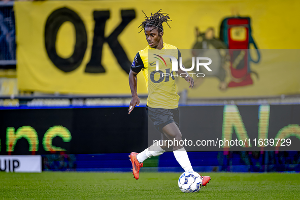 NAC Breda forward Sana Fernandes plays during the match between NAC and NEC at the NAC Rat Verleghstadium for the Dutch Eredivisie season 20...