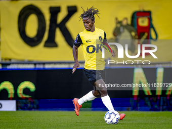 NAC Breda forward Sana Fernandes plays during the match between NAC and NEC at the NAC Rat Verleghstadium for the Dutch Eredivisie season 20...