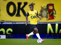 NAC Breda forward Sana Fernandes plays during the match between NAC and NEC at the NAC Rat Verleghstadium for the Dutch Eredivisie season 20...