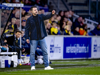 NAC Breda trainer Carl Hoefkens is present during the match between NAC and NEC at the NAC Rat Verleghstadium for the Dutch Eredivisie seaso...