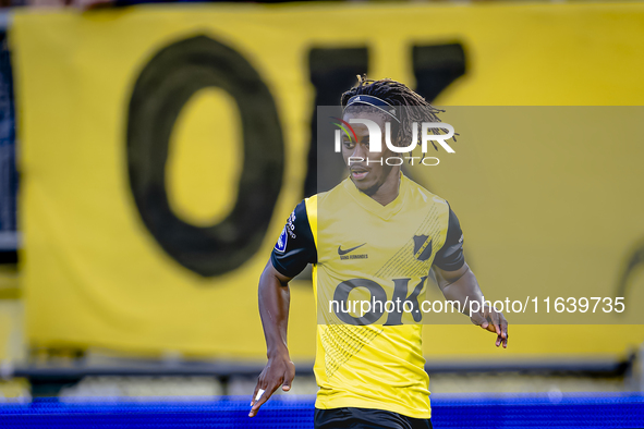 NAC Breda forward Sana Fernandes plays during the match between NAC and NEC at the NAC Rat Verleghstadium for the Dutch Eredivisie season 20...