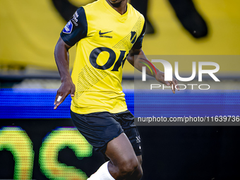 NAC Breda forward Sana Fernandes plays during the match between NAC and NEC at the NAC Rat Verleghstadium for the Dutch Eredivisie season 20...