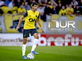 NAC Breda defender Leo Greiml plays during the match between NAC and NEC at the NAC Rat Verleghstadium for the Dutch Eredivisie season 2024-...