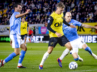 NAC Breda defender Lars Mol, NEC defender Bram Nuytinck, and NEC defender Ivan Marquez are present during the match between NAC and NEC at t...