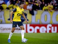 NAC Breda defender Leo Greiml plays during the match between NAC and NEC at the NAC Rat Verleghstadium for the Dutch Eredivisie season 2024-...