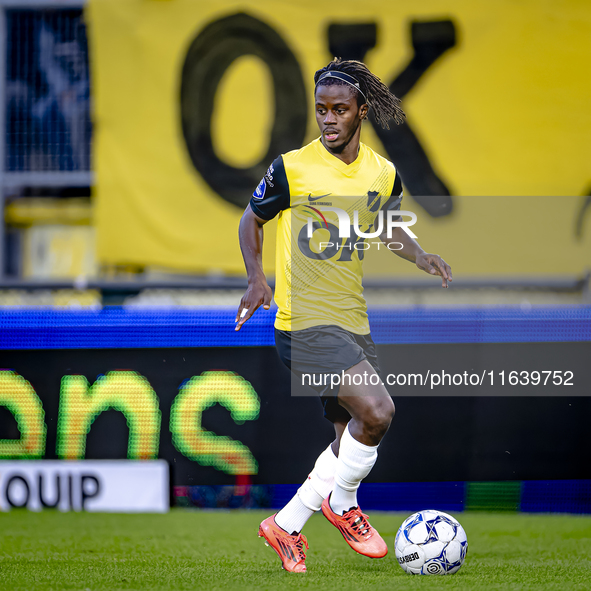 NAC Breda forward Sana Fernandes plays during the match between NAC and NEC at the NAC Rat Verleghstadium for the Dutch Eredivisie season 20...