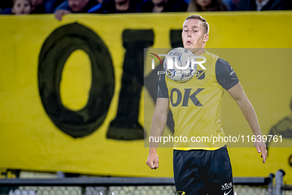 NAC Breda defender Boy Kemper plays during the match between NAC and NEC at the NAC Rat Verleghstadium for the Dutch Eredivisie season 2024-...