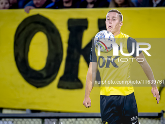 NAC Breda defender Boy Kemper plays during the match between NAC and NEC at the NAC Rat Verleghstadium for the Dutch Eredivisie season 2024-...