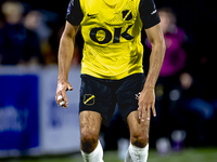 NAC Breda defender Leo Greiml plays during the match between NAC and NEC at the NAC Rat Verleghstadium for the Dutch Eredivisie season 2024-...