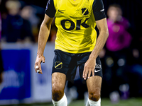 NAC Breda defender Leo Greiml plays during the match between NAC and NEC at the NAC Rat Verleghstadium for the Dutch Eredivisie season 2024-...