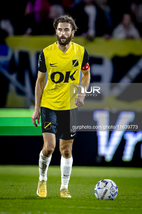 NAC Breda defender Jan van den Berg plays during the match between NAC and NEC at the NAC Rat Verleghstadium for the Dutch Eredivisie season...