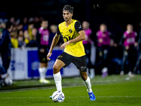 NAC Breda defender Leo Greiml plays during the match between NAC and NEC at the NAC Rat Verleghstadium for the Dutch Eredivisie season 2024-...