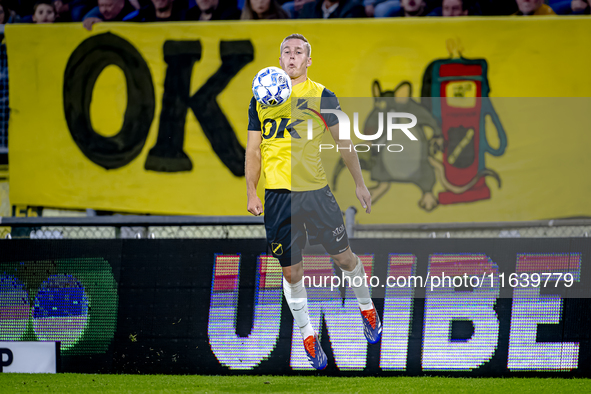 NAC Breda defender Boy Kemper plays during the match between NAC and NEC at the NAC Rat Verleghstadium for the Dutch Eredivisie season 2024-...