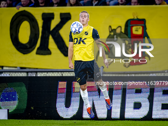 NAC Breda defender Boy Kemper plays during the match between NAC and NEC at the NAC Rat Verleghstadium for the Dutch Eredivisie season 2024-...