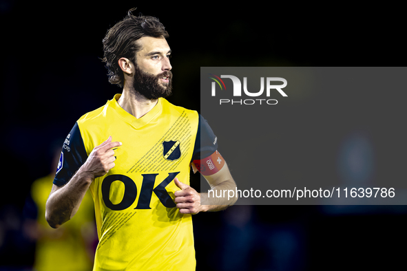 NAC Breda defender Jan van den Berg plays during the match between NAC and NEC at the NAC Rat Verleghstadium for the Dutch Eredivisie season...