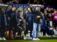 NAC Breda trainer Carl Hoefkens is present during the match between NAC and NEC at the NAC Rat Verleghstadium for the Dutch Eredivisie seaso...