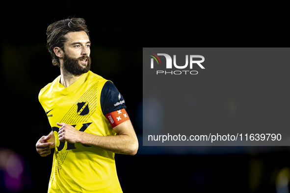 NAC Breda defender Jan van den Berg plays during the match between NAC and NEC at the NAC Rat Verleghstadium for the Dutch Eredivisie season...