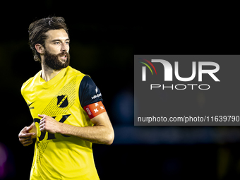 NAC Breda defender Jan van den Berg plays during the match between NAC and NEC at the NAC Rat Verleghstadium for the Dutch Eredivisie season...