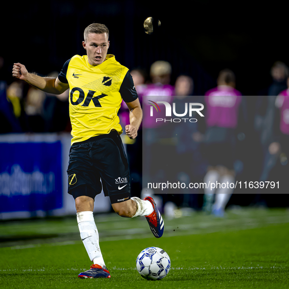 NAC Breda defender Boy Kemper plays during the match between NAC and NEC at the NAC Rat Verleghstadium for the Dutch Eredivisie season 2024-...