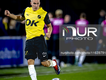 NAC Breda defender Boy Kemper plays during the match between NAC and NEC at the NAC Rat Verleghstadium for the Dutch Eredivisie season 2024-...