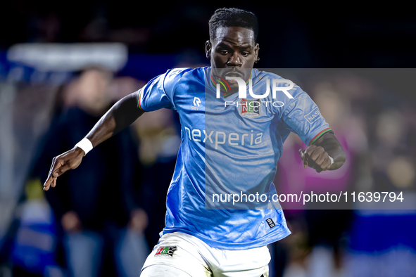 NEC defender Brayann Pereira plays during the match between NAC and NEC at the NAC Rat Verleghstadium for the Dutch Eredivisie season 2024-2...