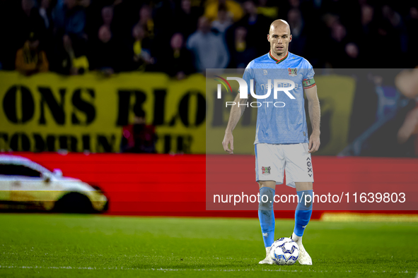 NEC defender Bram Nuytinck plays during the match between NAC and NEC at the NAC Rat Verleghstadium for the Dutch Eredivisie season 2024-202...