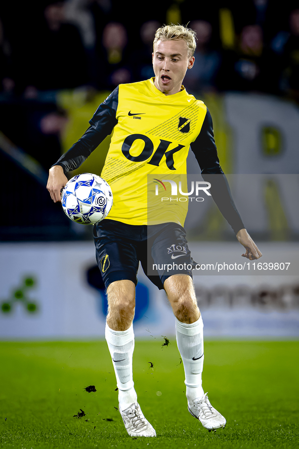 NAC Breda midfielder Casper Staring plays during the match between NAC and NEC at the NAC Rat Verleghstadium for the Dutch Eredivisie season...