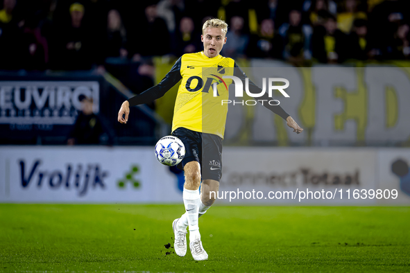 NAC Breda midfielder Casper Staring plays during the match between NAC and NEC at the NAC Rat Verleghstadium for the Dutch Eredivisie season...