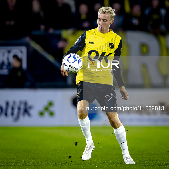 NAC Breda midfielder Casper Staring plays during the match between NAC and NEC at the NAC Rat Verleghstadium for the Dutch Eredivisie season...