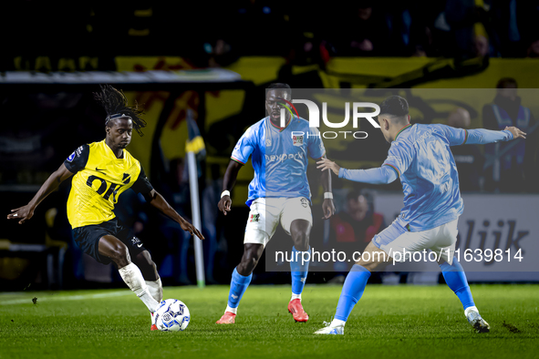 NAC Breda forward Sana Fernandes and NEC forward Basar Onal play during the match between NAC and NEC at the NAC Rat Verlegh Stadium for the...