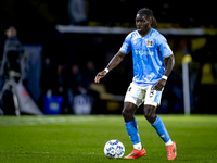 NEC defender Brayann Pereira plays during the match between NAC and NEC at the NAC Rat Verleghstadium for the Dutch Eredivisie season 2024-2...