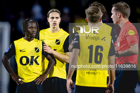 NAC Breda forward Sana Fernandes plays during the match between NAC and NEC at the NAC Rat Verleghstadium for the Dutch Eredivisie season 20...