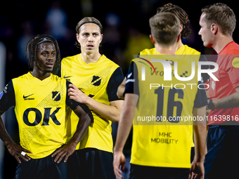 NAC Breda forward Sana Fernandes plays during the match between NAC and NEC at the NAC Rat Verleghstadium for the Dutch Eredivisie season 20...