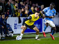 NAC Breda midfielder Dominik Janosek and NEC defender Brayann Pereira play during the match between NAC and NEC at the NAC Rat Verleghstadiu...