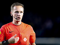 Referee Ingmar Oostrom officiates the match between NAC and NEC at the NAC Rat Verleghstadium for the Dutch Eredivisie season 2024-2025 in B...