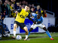 NAC Breda midfielder Dominik Janosek and NEC defender Brayann Pereira play during the match between NAC and NEC at the NAC Rat Verleghstadiu...