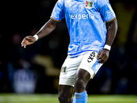 NEC defender Brayann Pereira plays during the match between NAC and NEC at the NAC Rat Verleghstadium for the Dutch Eredivisie season 2024-2...