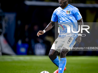 NEC defender Brayann Pereira plays during the match between NAC and NEC at the NAC Rat Verleghstadium for the Dutch Eredivisie season 2024-2...