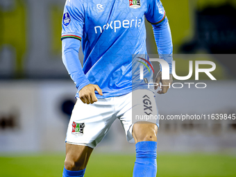 NEC defender Calvin Verdonk plays during the match between NAC and NEC at the NAC Rat Verleghstadium for the Dutch Eredivisie season 2024-20...