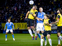 NAC Breda defender Boy Kemper and NEC defender Bram Nuytinck play during the match between NAC and NEC at the NAC Rat Verleghstadium for the...