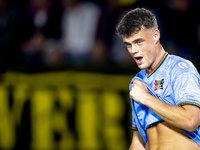 NEC forward Vito van Crooij plays during the match between NAC and NEC at the NAC Rat Verlegh Stadium for the Dutch Eredivisie season 2024-2...