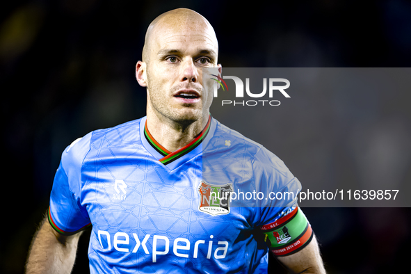 NEC defender Bram Nuytinck plays during the match between NAC and NEC at the NAC Rat Verleghstadium for the Dutch Eredivisie season 2024-202...