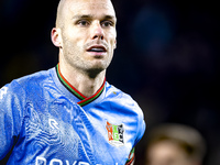 NEC defender Bram Nuytinck plays during the match between NAC and NEC at the NAC Rat Verleghstadium for the Dutch Eredivisie season 2024-202...