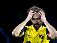 NAC Breda defender Jan van den Berg plays during the match between NAC and NEC at the NAC Rat Verleghstadium for the Dutch Eredivisie season...